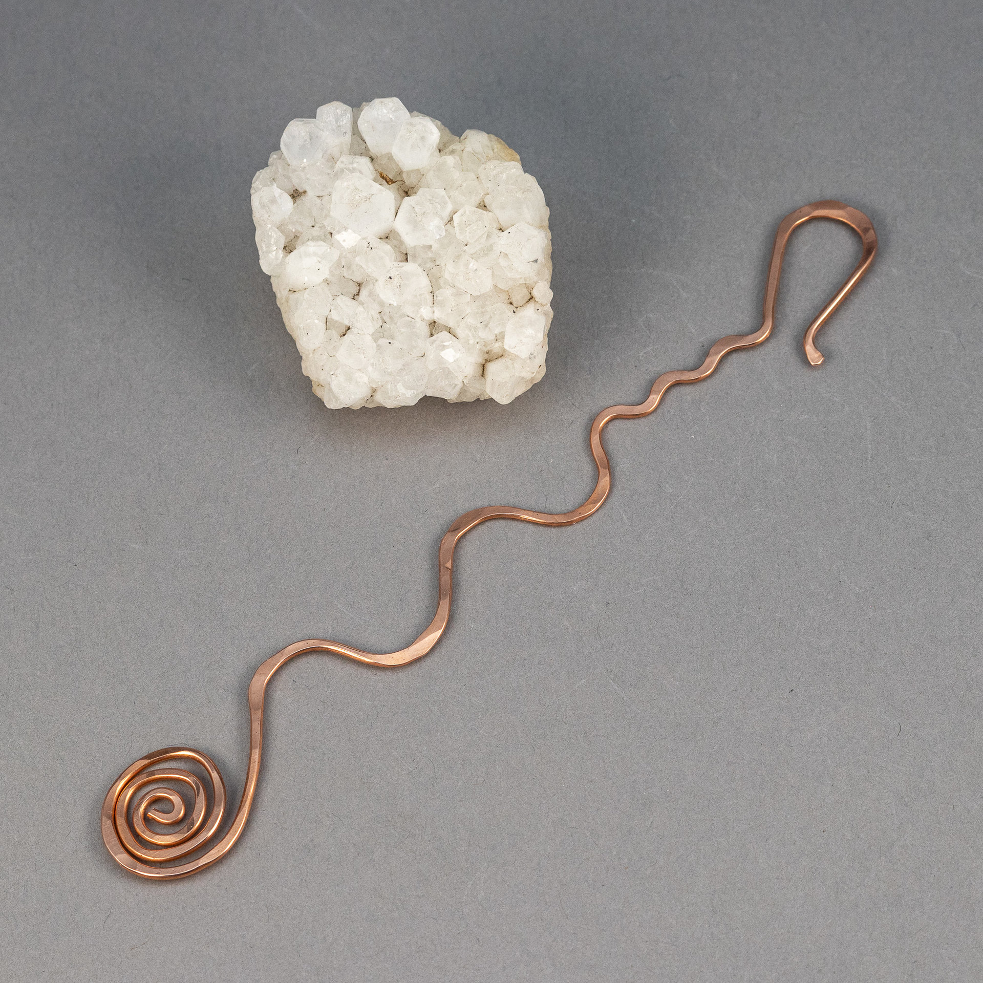 Hand Forged Copper Wire Bracelet Helper Tool