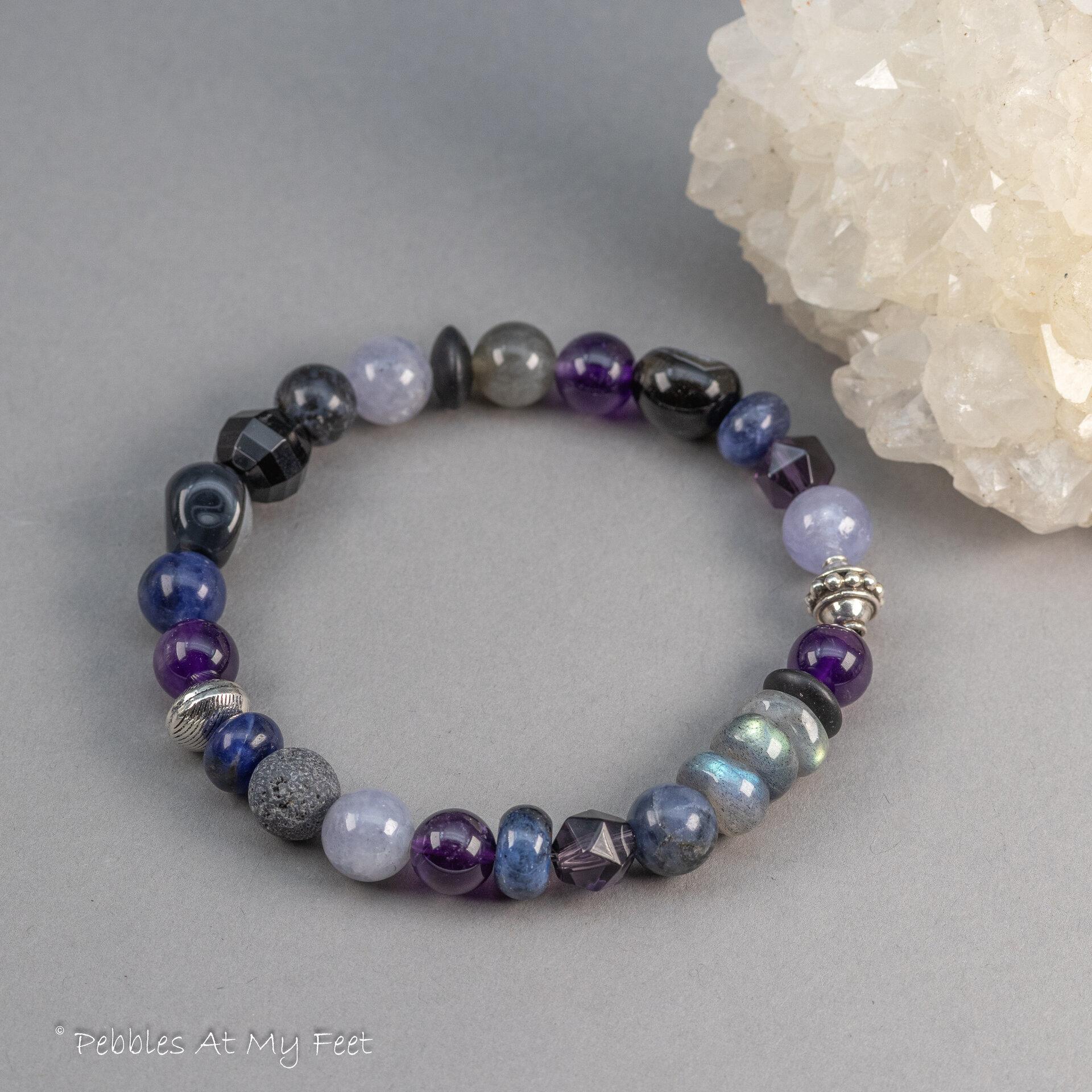 RESERVED LISTING for BR Night Sky Colors Gemstone Stretch Bracelet