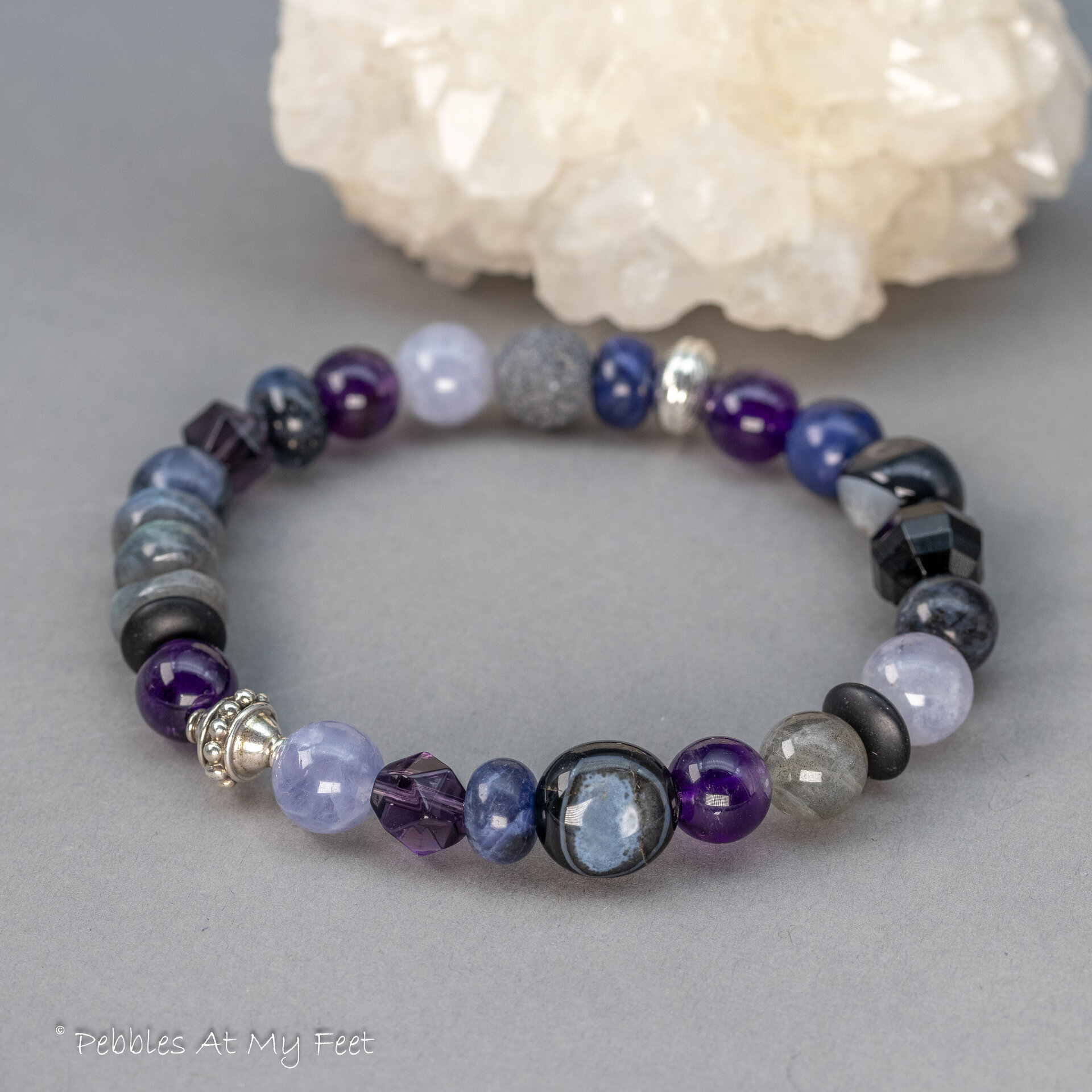 RESERVED LISTING for BR Night Sky Colors Gemstone Stretch Bracelet