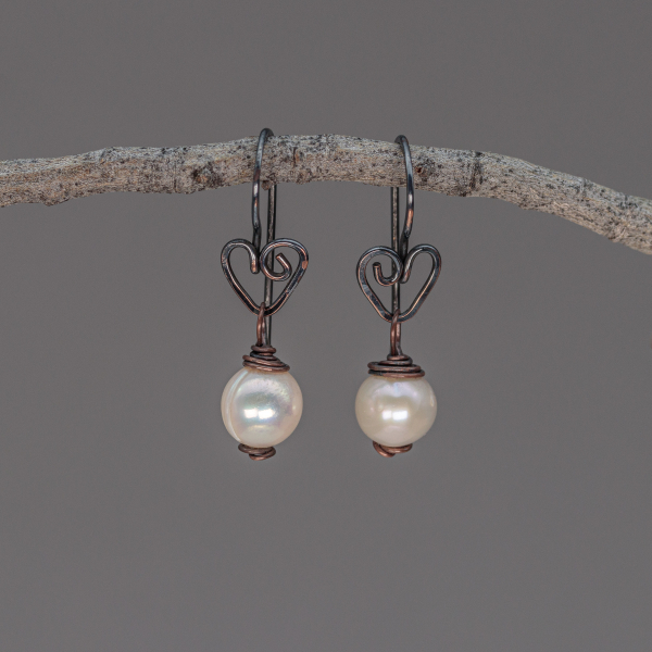 Rustic Pearl Earrings