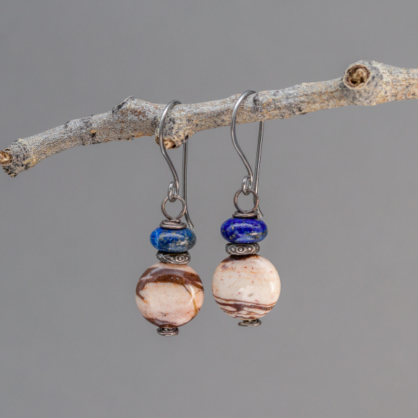 These Natural Stone Earrings Have Niobium Nickel Free Ear Wires