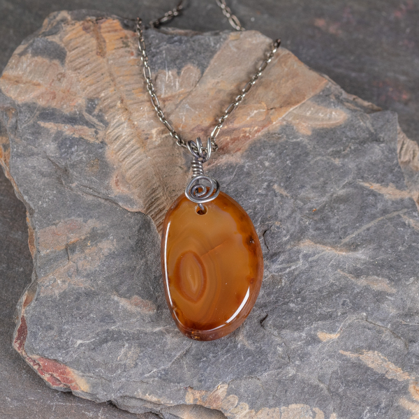 Brown Agate Necklace.