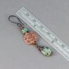 Dangling Earrings Stone and Copper