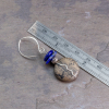 Artistic Stone and Lapis Earrings are 2.125 Inches Long