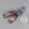 Hand Stamped Textured Copper Earrings are 2.25 Inches Long