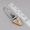 Jasper Triangle Earrings are 2 Inches Long