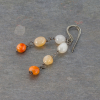 Pebble Trio Earrings in Shades of Orange