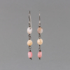 Pink Opal Pebble Earrings