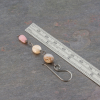 Pink Opal Pebble Trio Earrings are 2.5 Inches Long