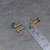 Small Non-Pierced Earrings with 1/4-inch Stone Balls