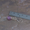 Purple Pebble Earrings are 1.375 Inches Long