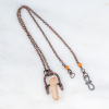 Peach Quartz Necklace in Copper