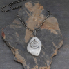 16 Inch Layering Necklace with a White Stone