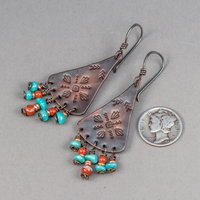 Southwest Style Chandelier Earrings