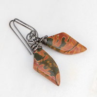 Natural Stone Earrings in Sterling Silver