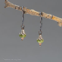 Dainty Stone Drop Earrings in Spring Colors