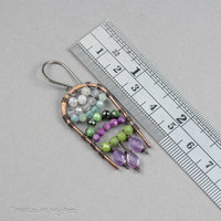 Multi Gemstone Earrings in Colors of the Scottish Highlands