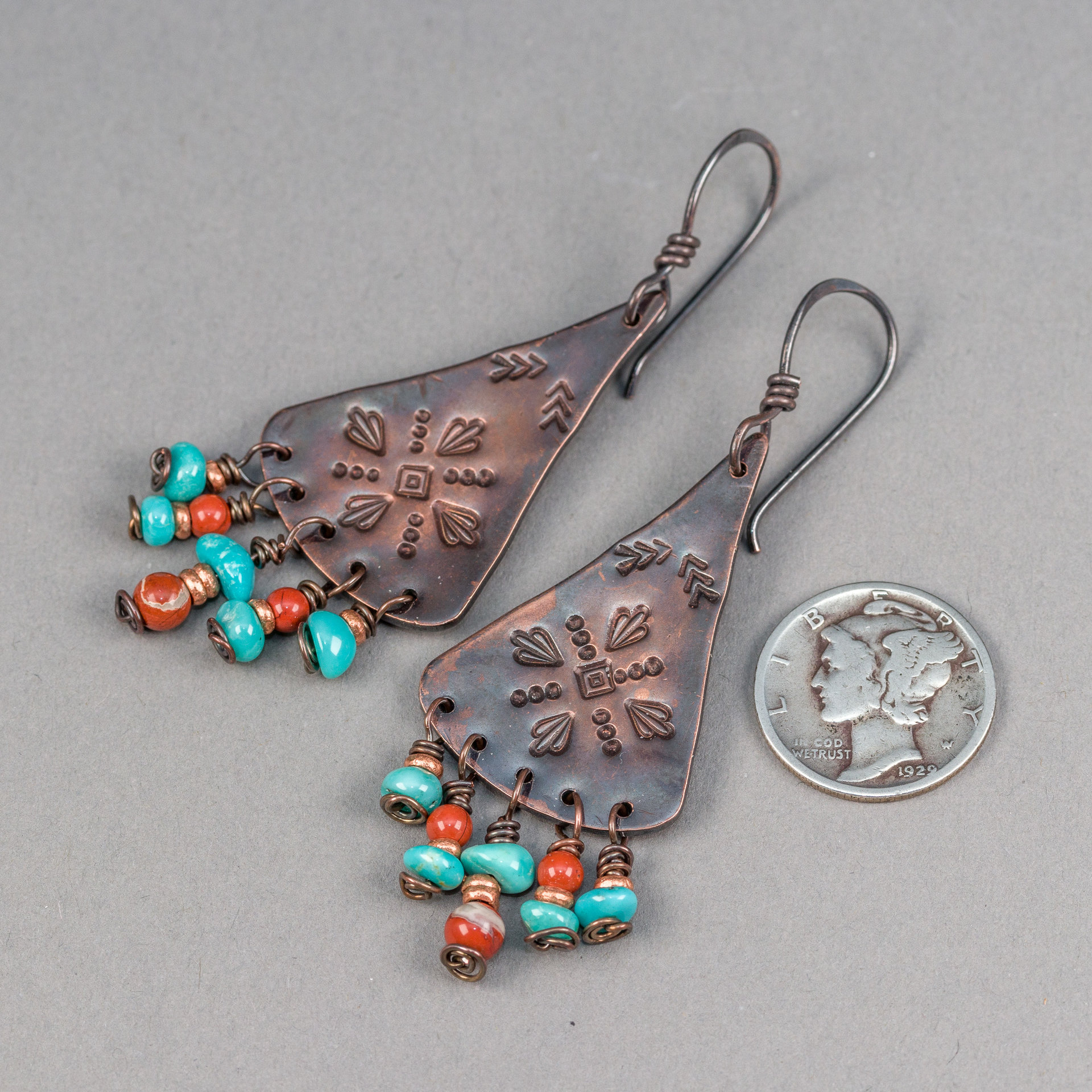 Southwest Style Chandelier Earrings