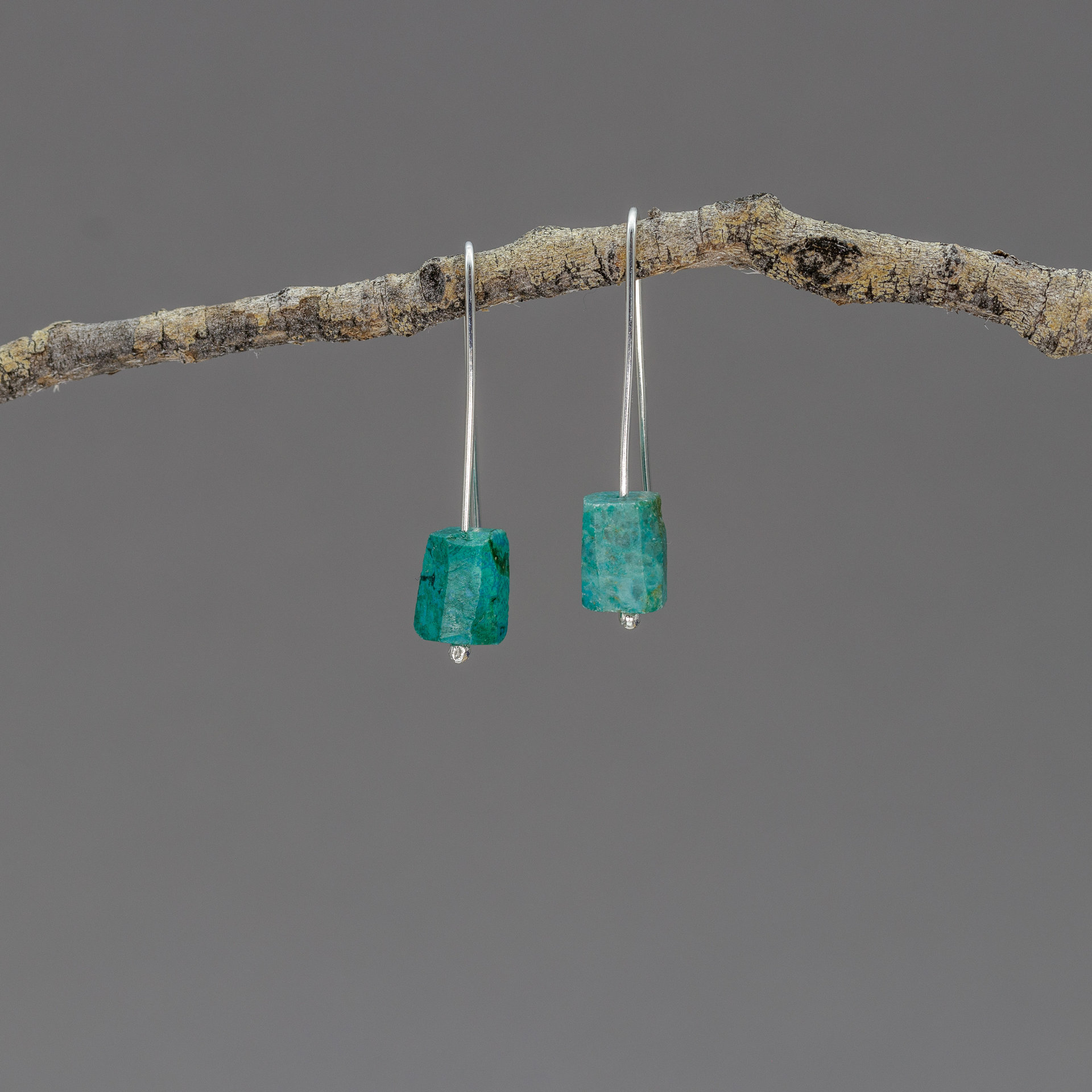 Chrysocolla Drop Earrings
