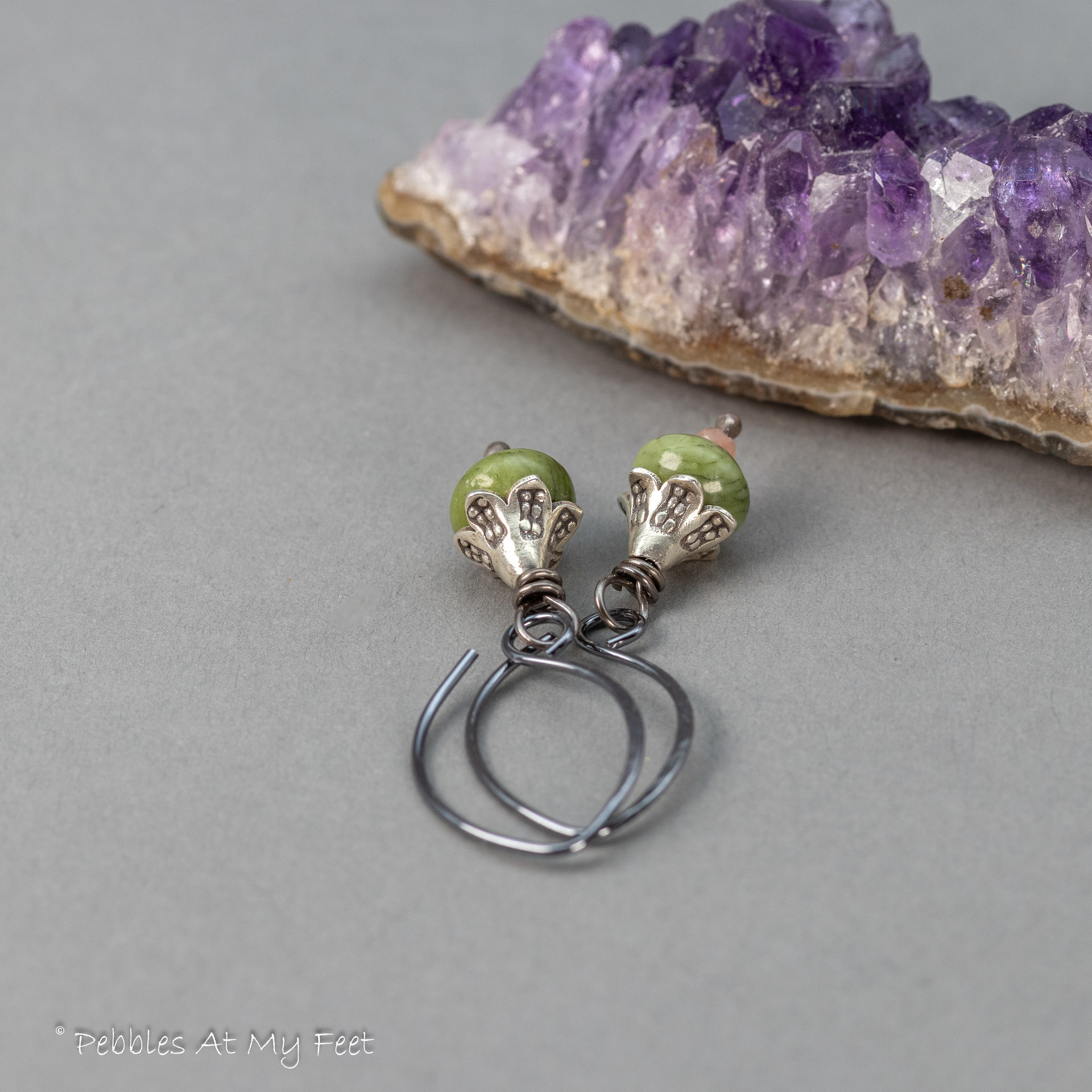 Dainty Stone Drop Earrings in Spring Colors