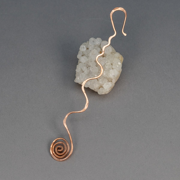 Hand Forged Copper Wire Bracelet Helper Tool